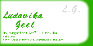 ludovika geel business card